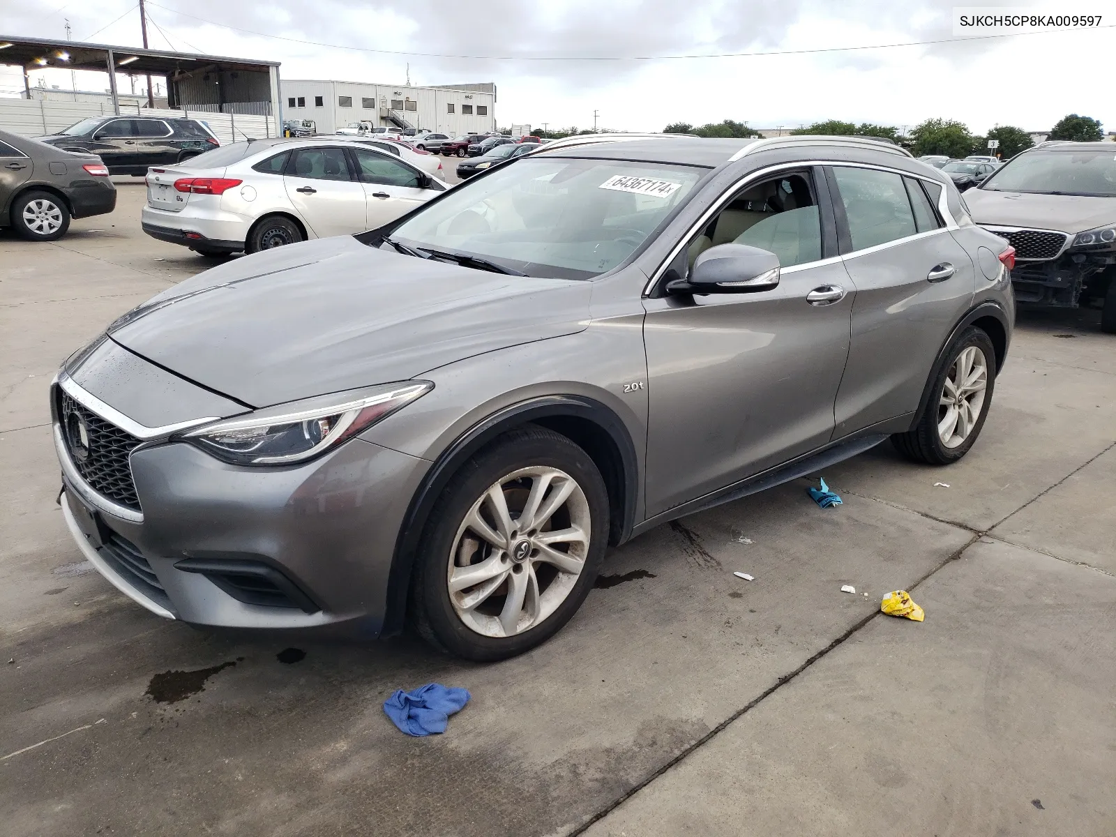 SJKCH5CP8KA009597 2019 Infiniti Qx30 Pure