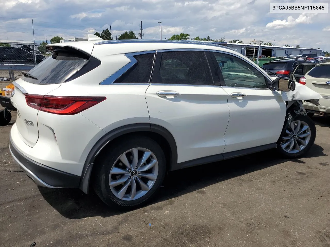 2022 Infiniti Qx50 Luxe VIN: 3PCAJ5BB5NF115845 Lot: 66607914