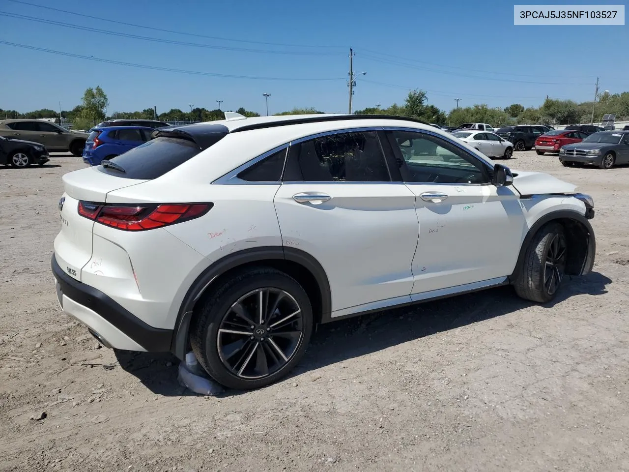 2022 Infiniti Qx55 Luxe VIN: 3PCAJ5J35NF103527 Lot: 69860574