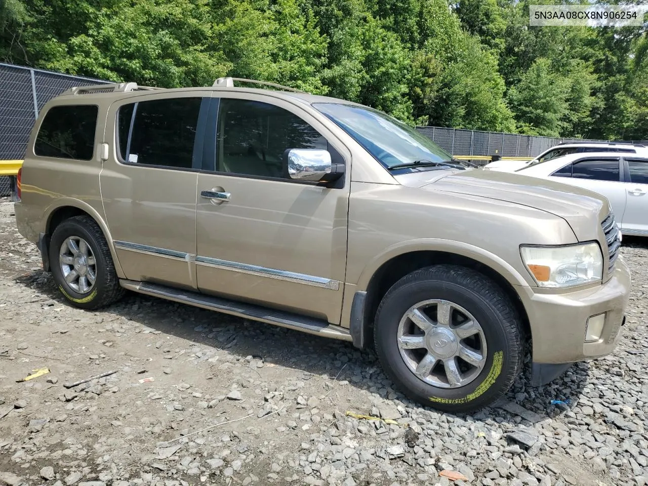 2004 Infiniti Qx56 VIN: 5N3AA08CX8N906254 Lot: 60884264