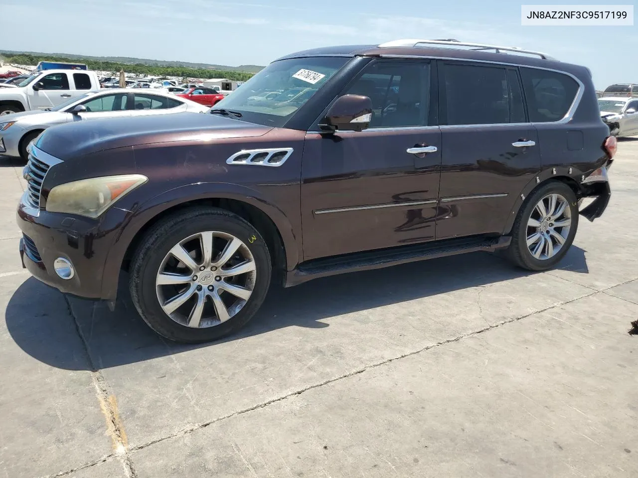 2012 Infiniti Qx56 VIN: JN8AZ2NF3C9517199 Lot: 61768794