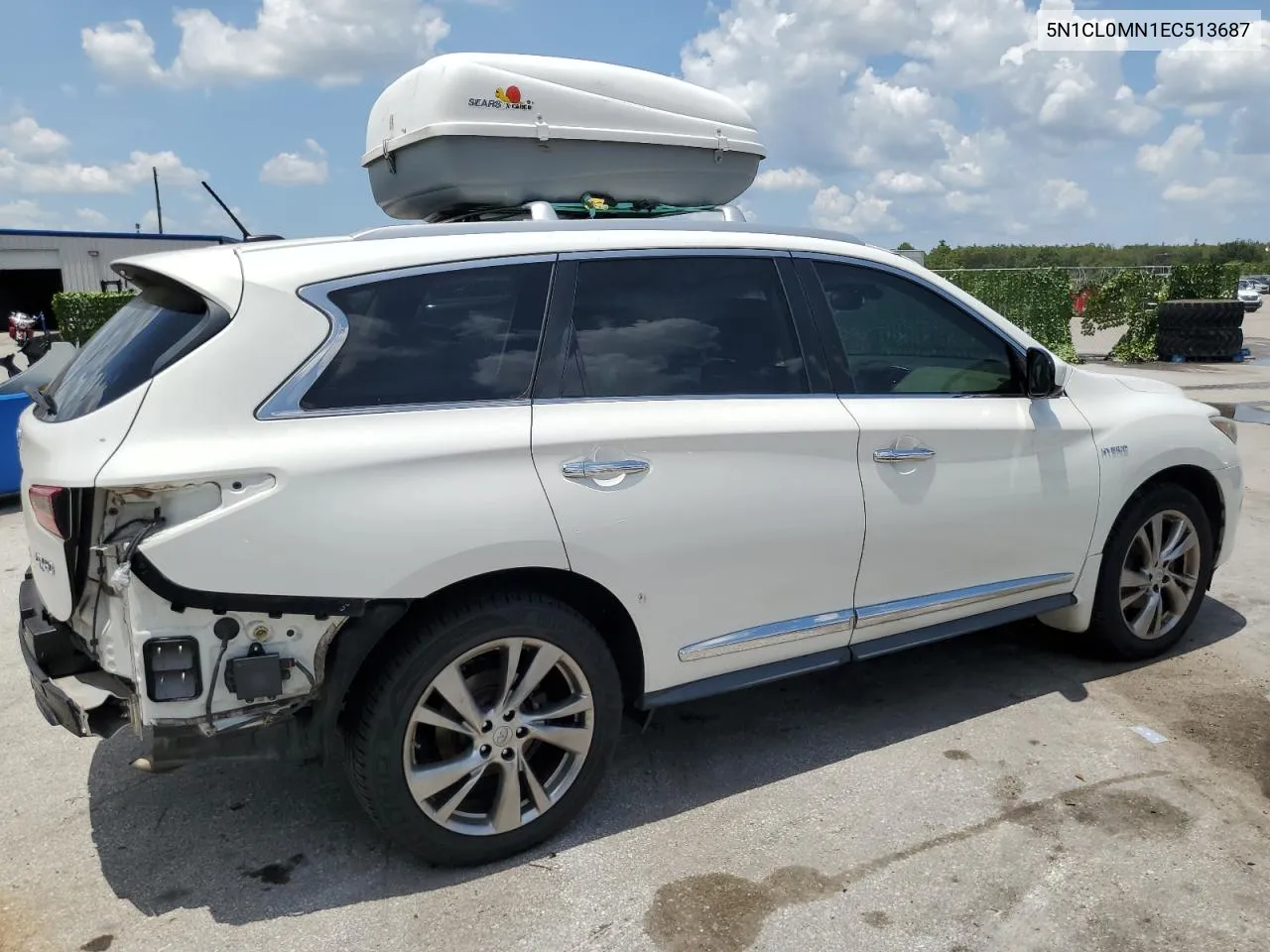 2014 Infiniti Qx60 Hybrid VIN: 5N1CL0MN1EC513687 Lot: 65158514