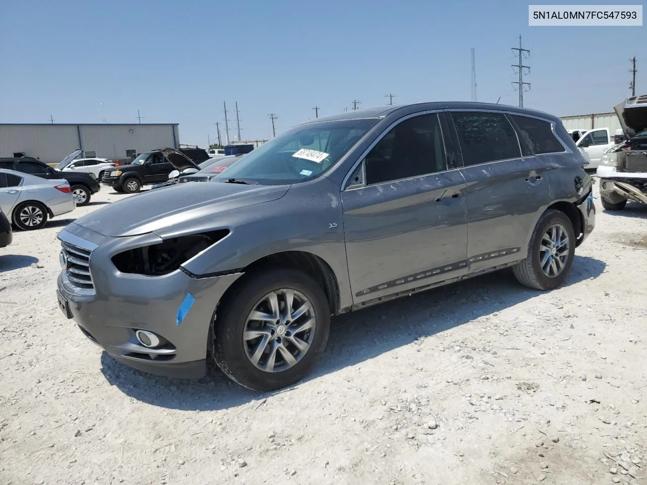 2015 Infiniti Qx60 VIN: 5N1AL0MN7FC547593 Lot: 68748474