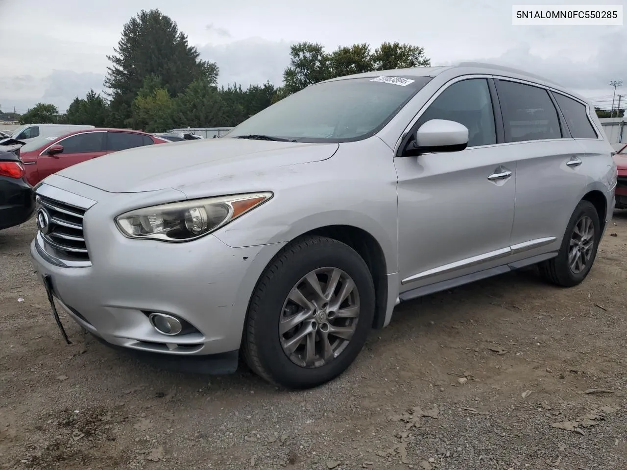 2015 Infiniti Qx60 VIN: 5N1AL0MN0FC550285 Lot: 72063804