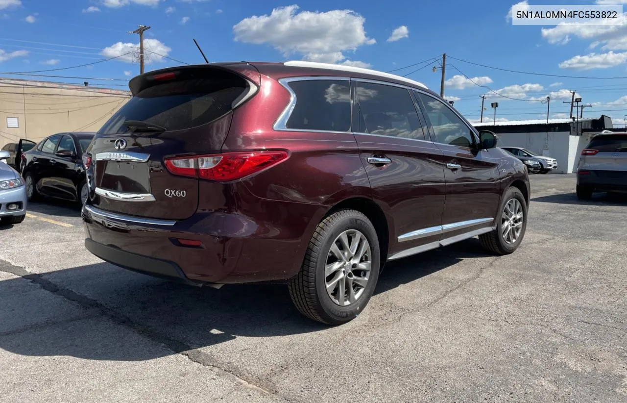 2015 Infiniti Qx60 VIN: 5N1AL0MN4FC553822 Lot: 72064554