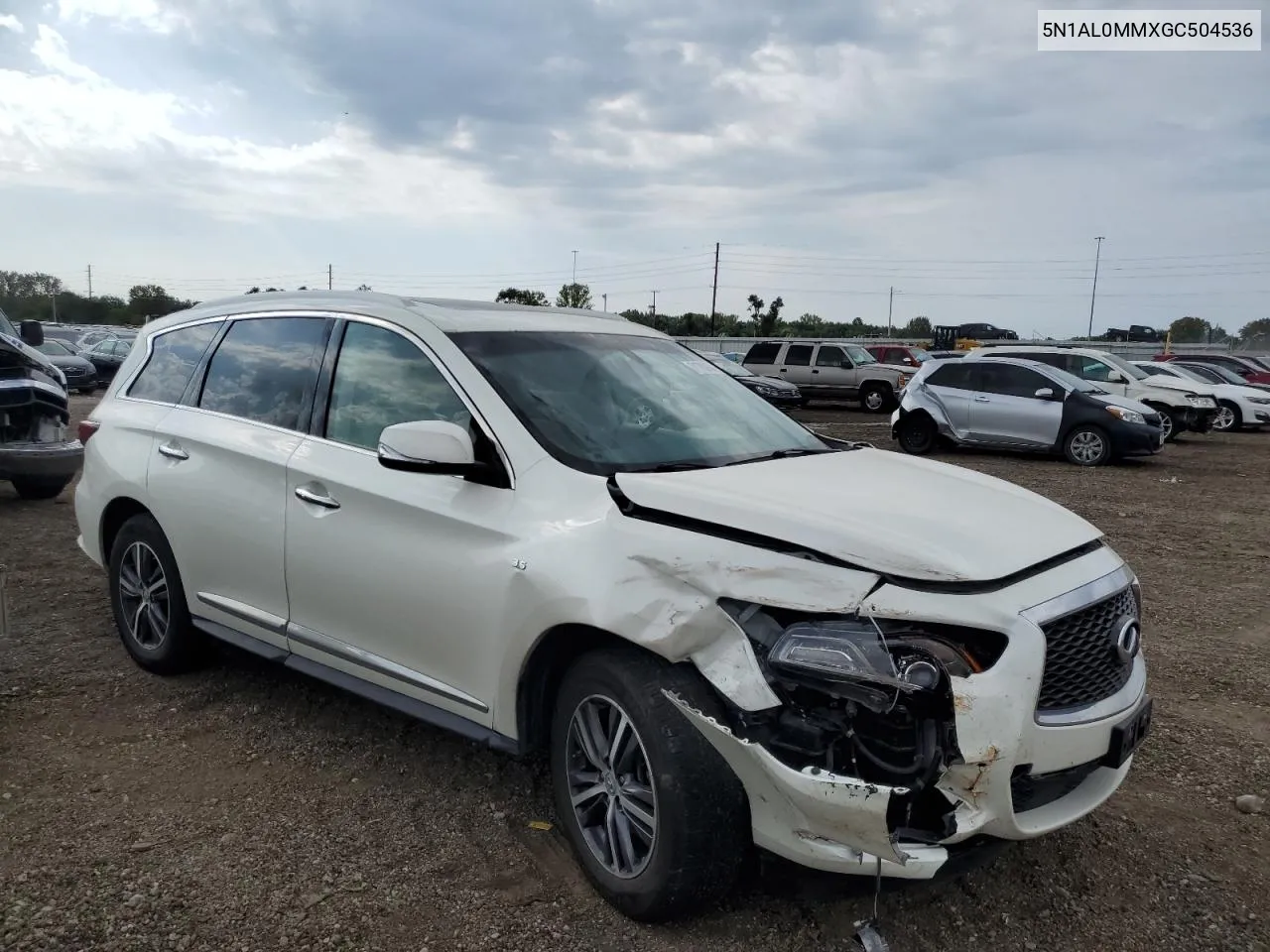 2016 Infiniti Qx60 VIN: 5N1AL0MMXGC504536 Lot: 71763804