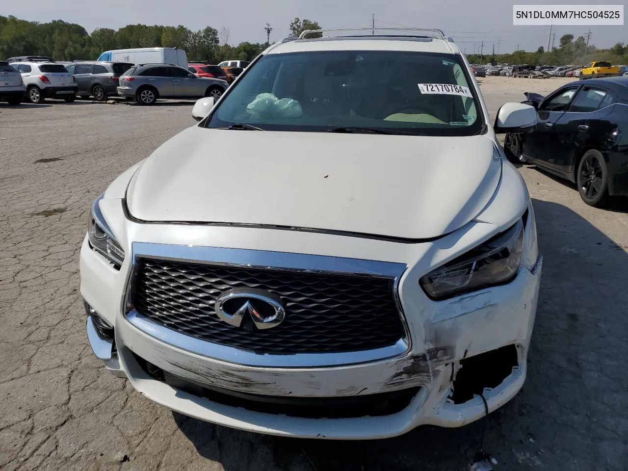 2017 Infiniti Qx60 VIN: 5N1DL0MM7HC504525 Lot: 72170784