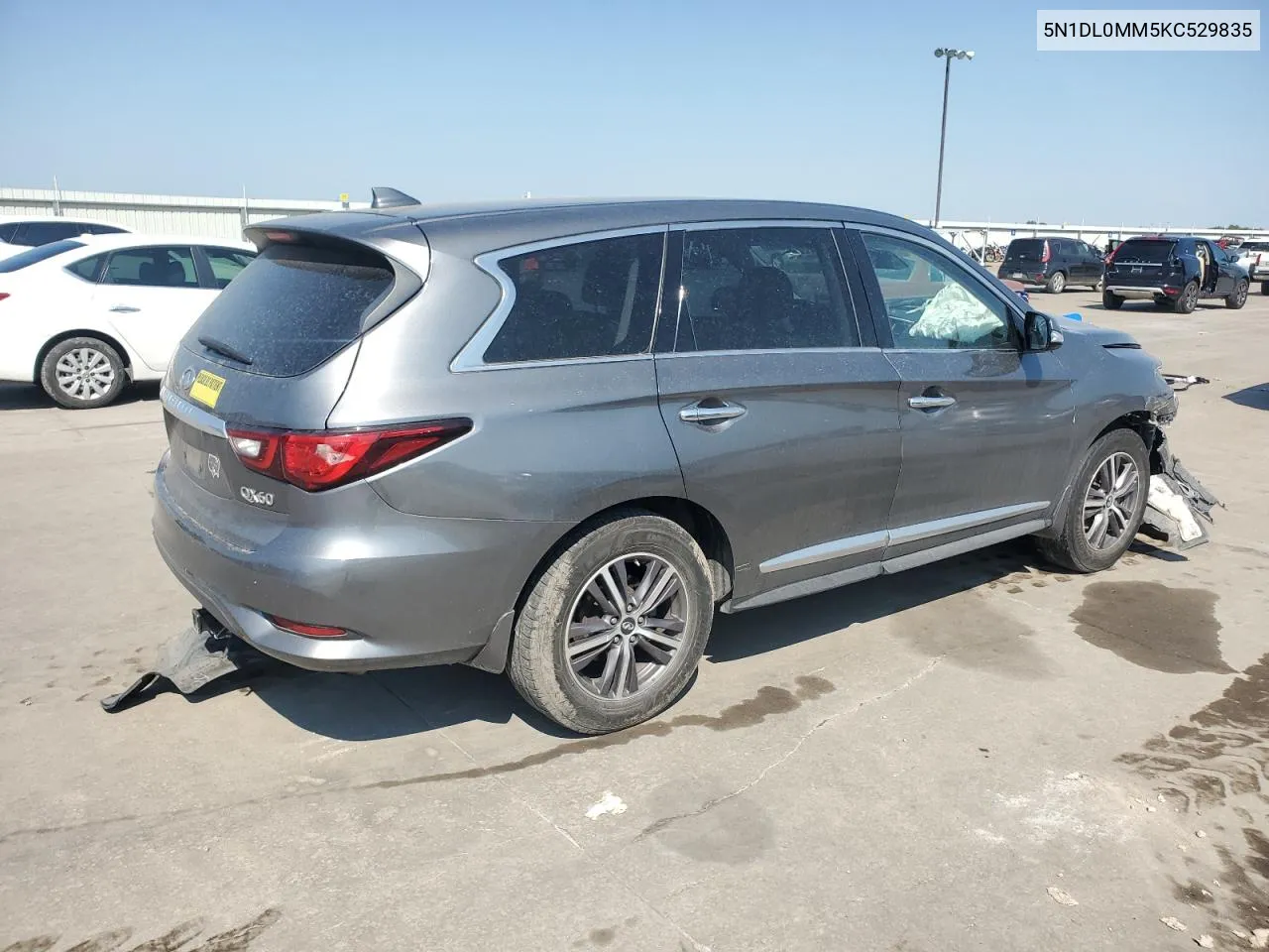 2019 Infiniti Qx60 Luxe VIN: 5N1DL0MM5KC529835 Lot: 62640664