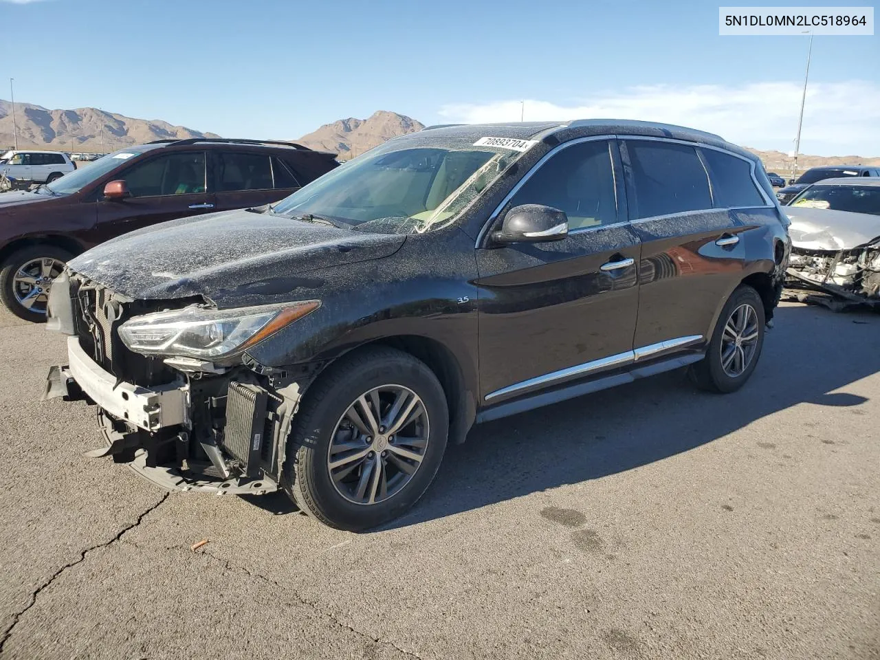 2020 Infiniti Qx60 Luxe VIN: 5N1DL0MN2LC518964 Lot: 70893704