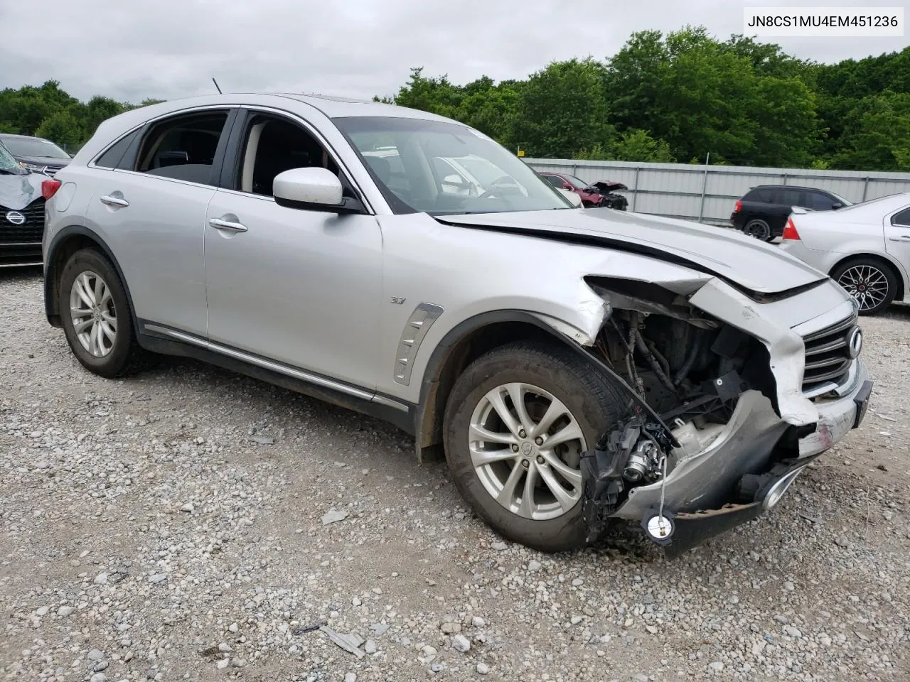 2014 Infiniti Qx70 VIN: JN8CS1MU4EM451236 Lot: 57325444