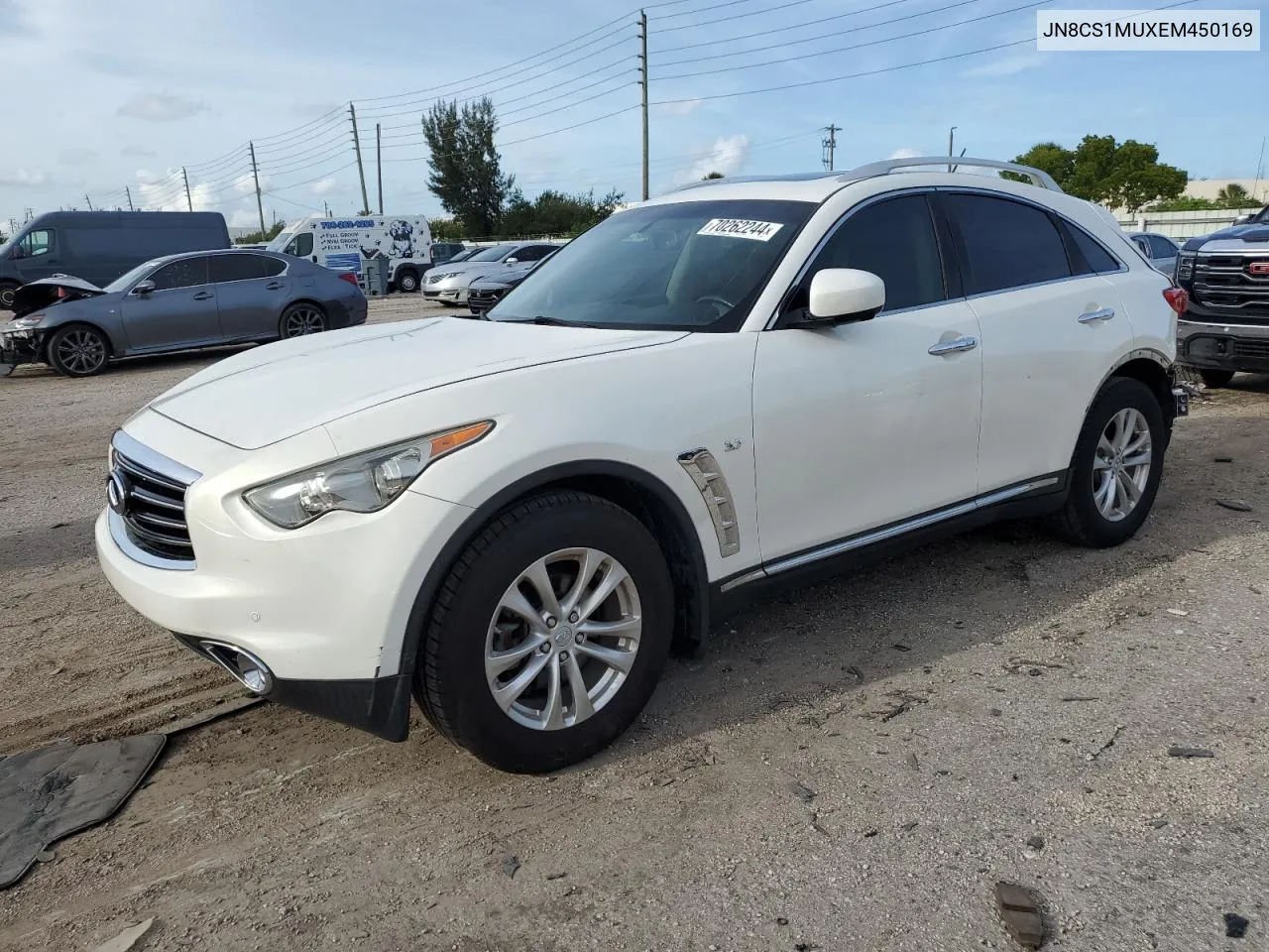 2014 Infiniti Qx70 VIN: JN8CS1MUXEM450169 Lot: 70262244