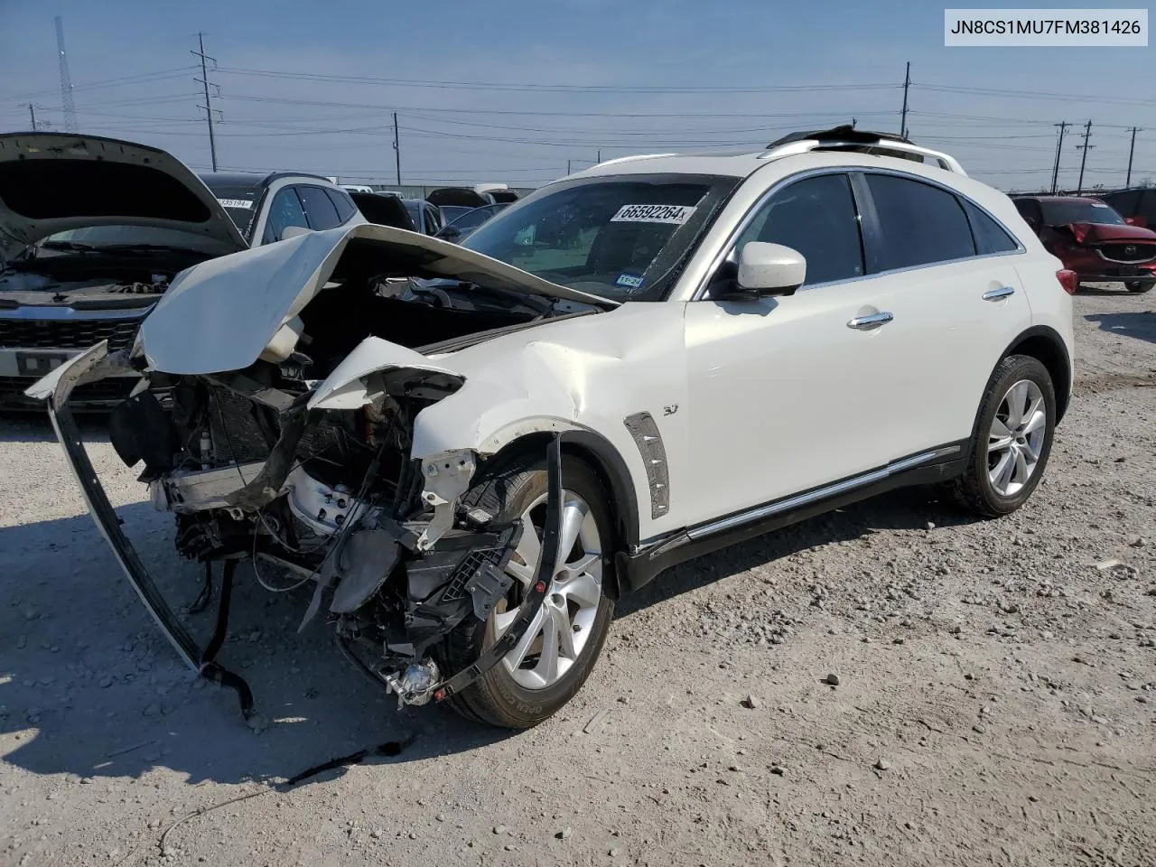 2015 Infiniti Qx70 VIN: JN8CS1MU7FM381426 Lot: 66592264