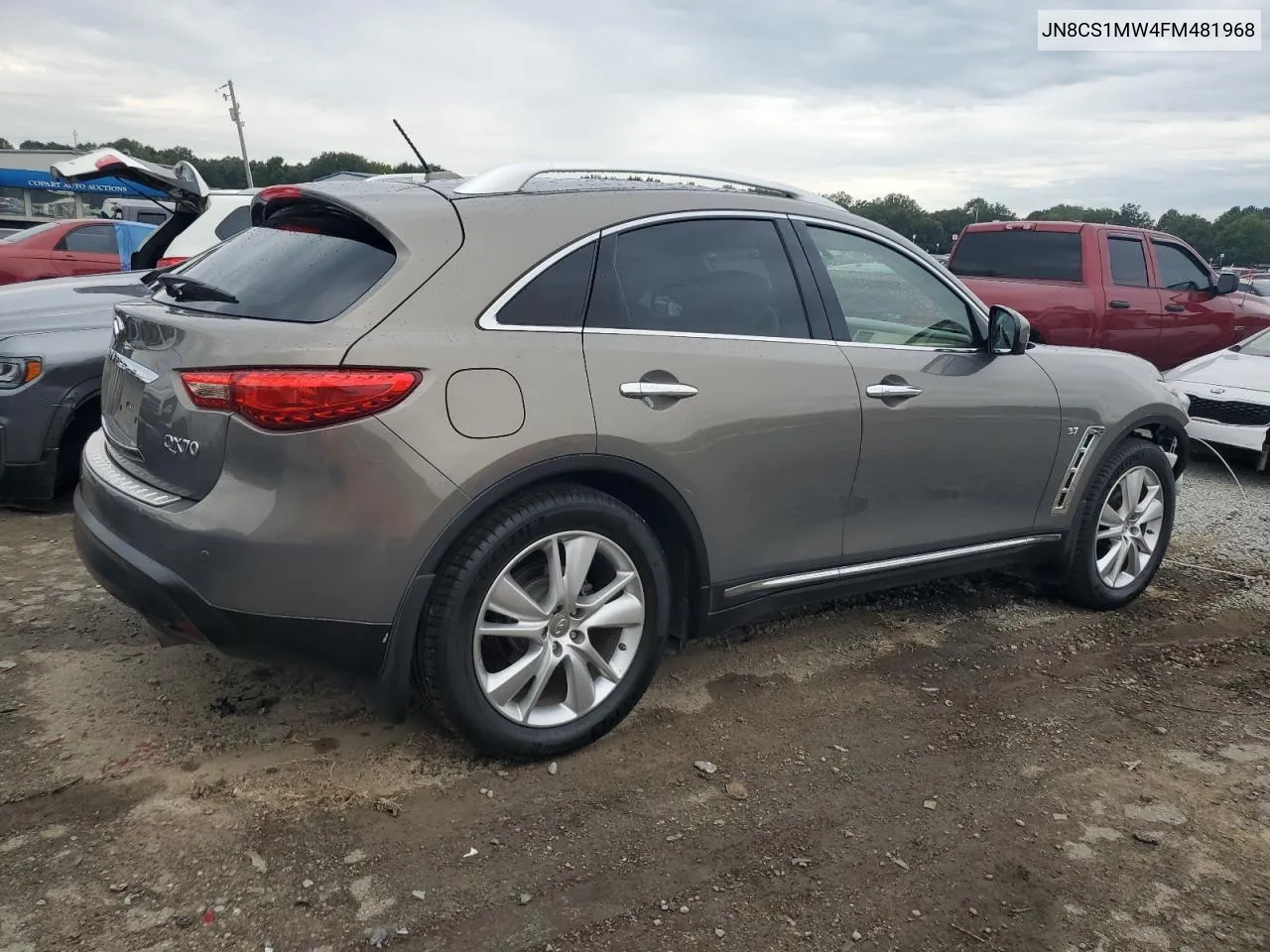 2015 Infiniti Qx70 VIN: JN8CS1MW4FM481968 Lot: 69830254