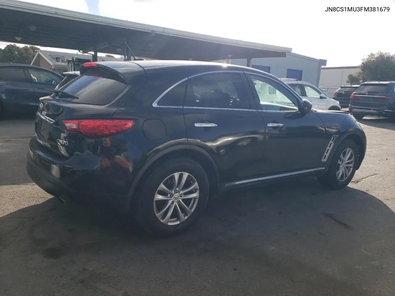 2015 Infiniti Qx70 VIN: JN8CS1MU3FM381679 Lot: 71014044