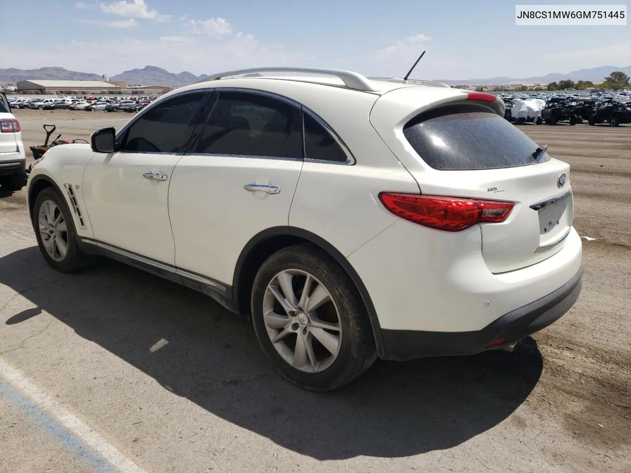 JN8CS1MW6GM751445 2016 Infiniti Qx70