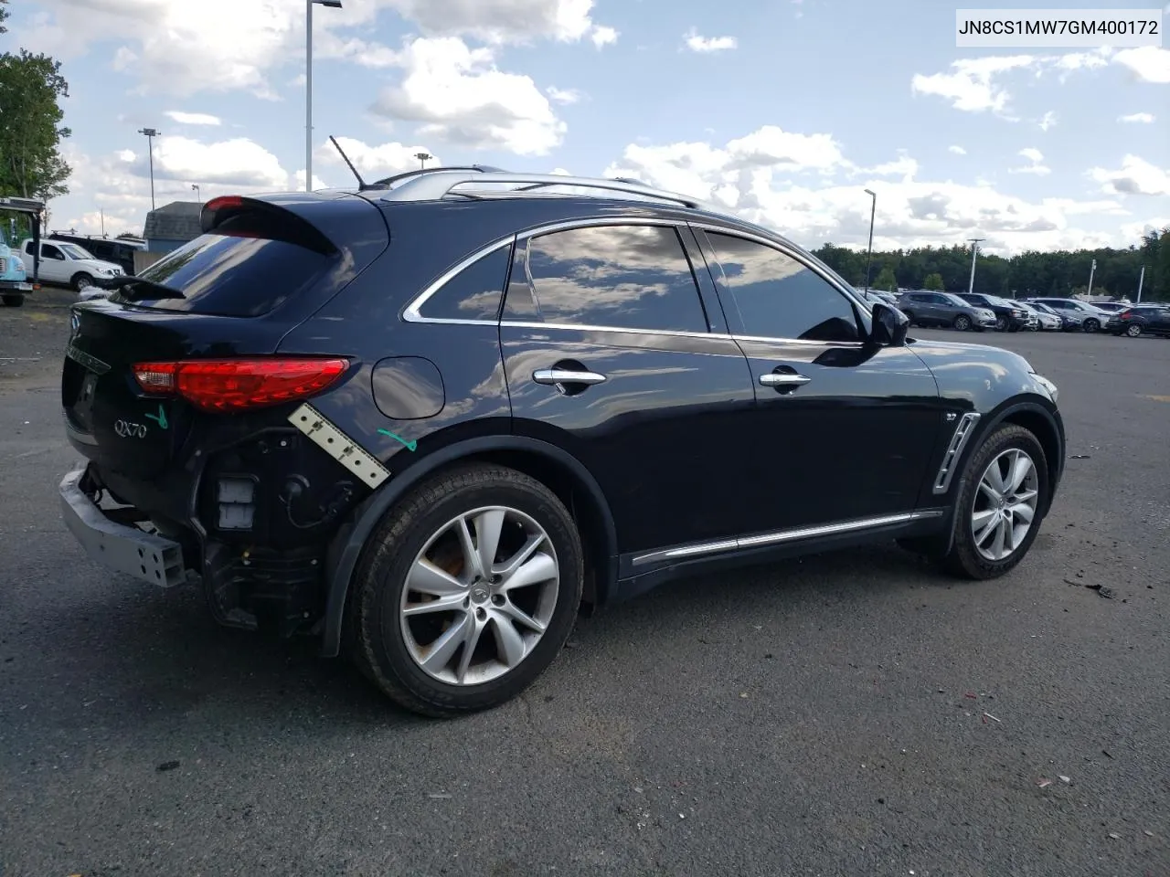 2016 Infiniti Qx70 VIN: JN8CS1MW7GM400172 Lot: 70447574