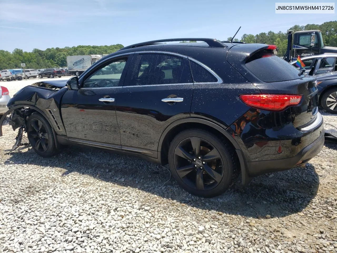 2017 Infiniti Qx70 VIN: JN8CS1MW5HM412726 Lot: 55812904