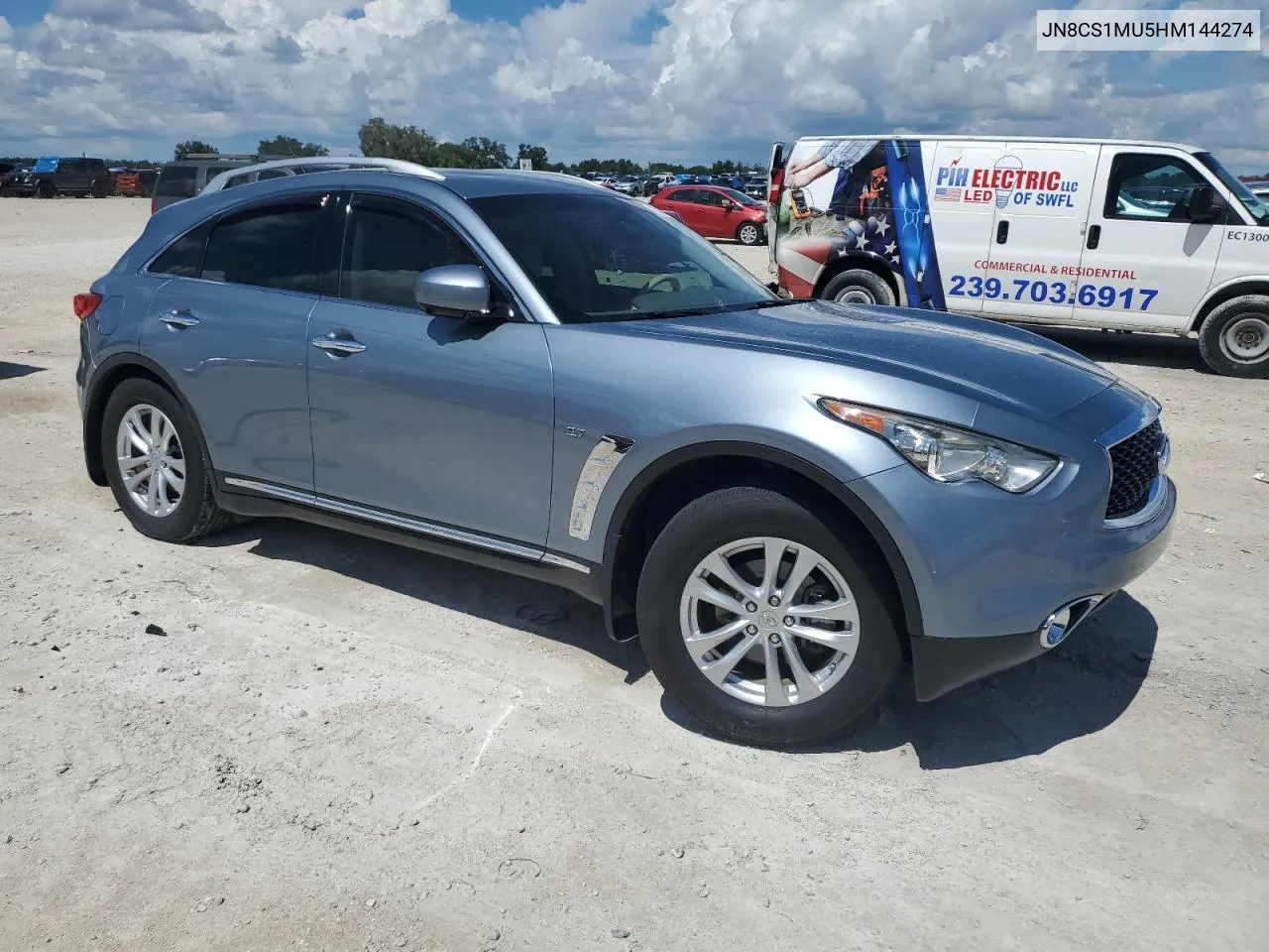 2017 Infiniti Qx70 VIN: JN8CS1MU5HM144274 Lot: 72167054