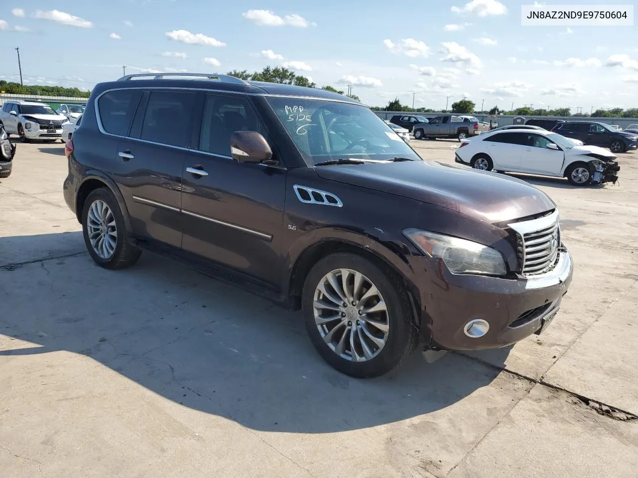 2014 Infiniti Qx80 VIN: JN8AZ2ND9E9750604 Lot: 57026004