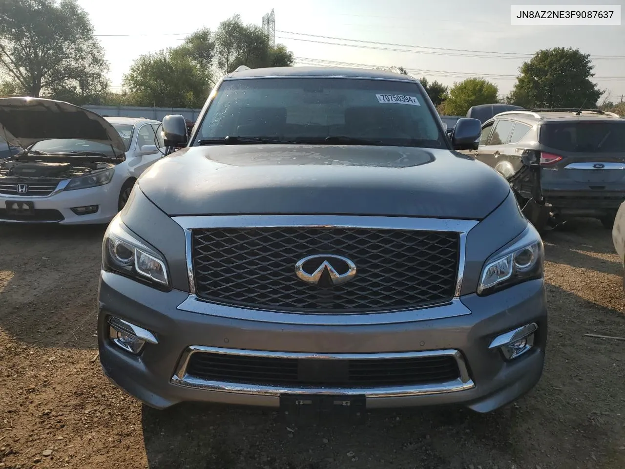 2015 Infiniti Qx80 VIN: JN8AZ2NE3F9087637 Lot: 70750394