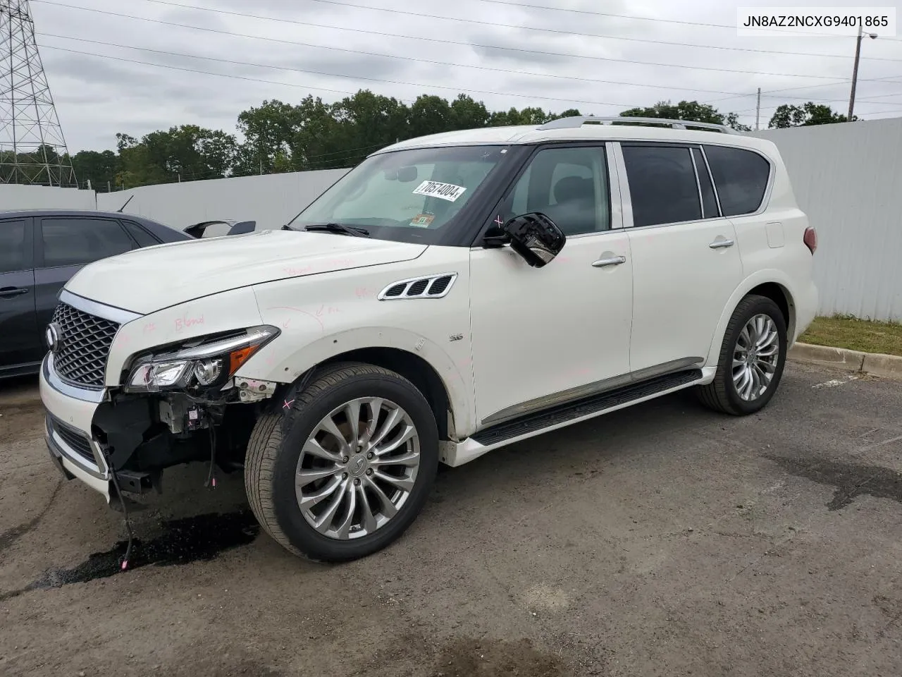 2016 Infiniti Qx80 VIN: JN8AZ2NCXG9401865 Lot: 70574004