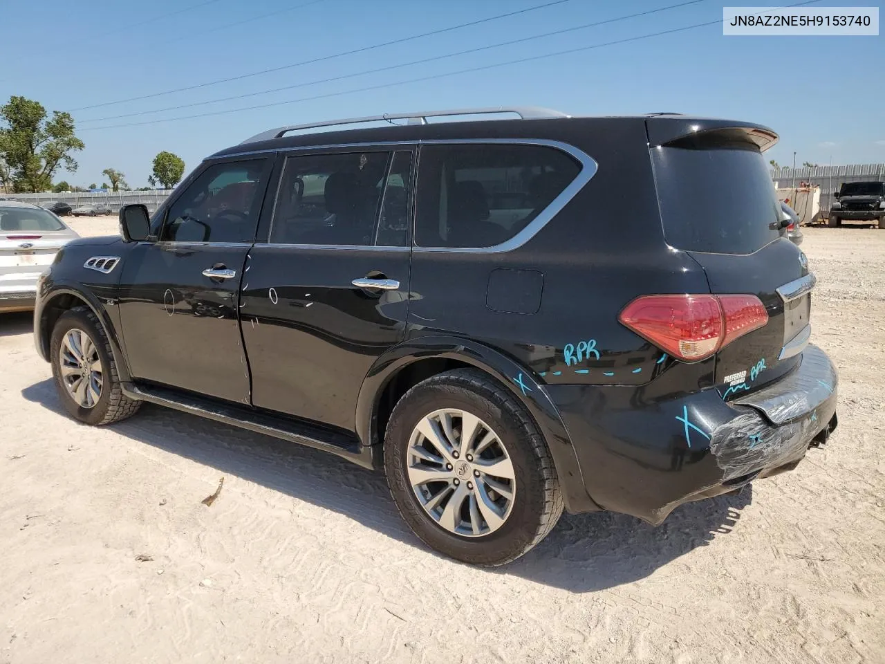 2017 Infiniti Qx80 Base VIN: JN8AZ2NE5H9153740 Lot: 72002284