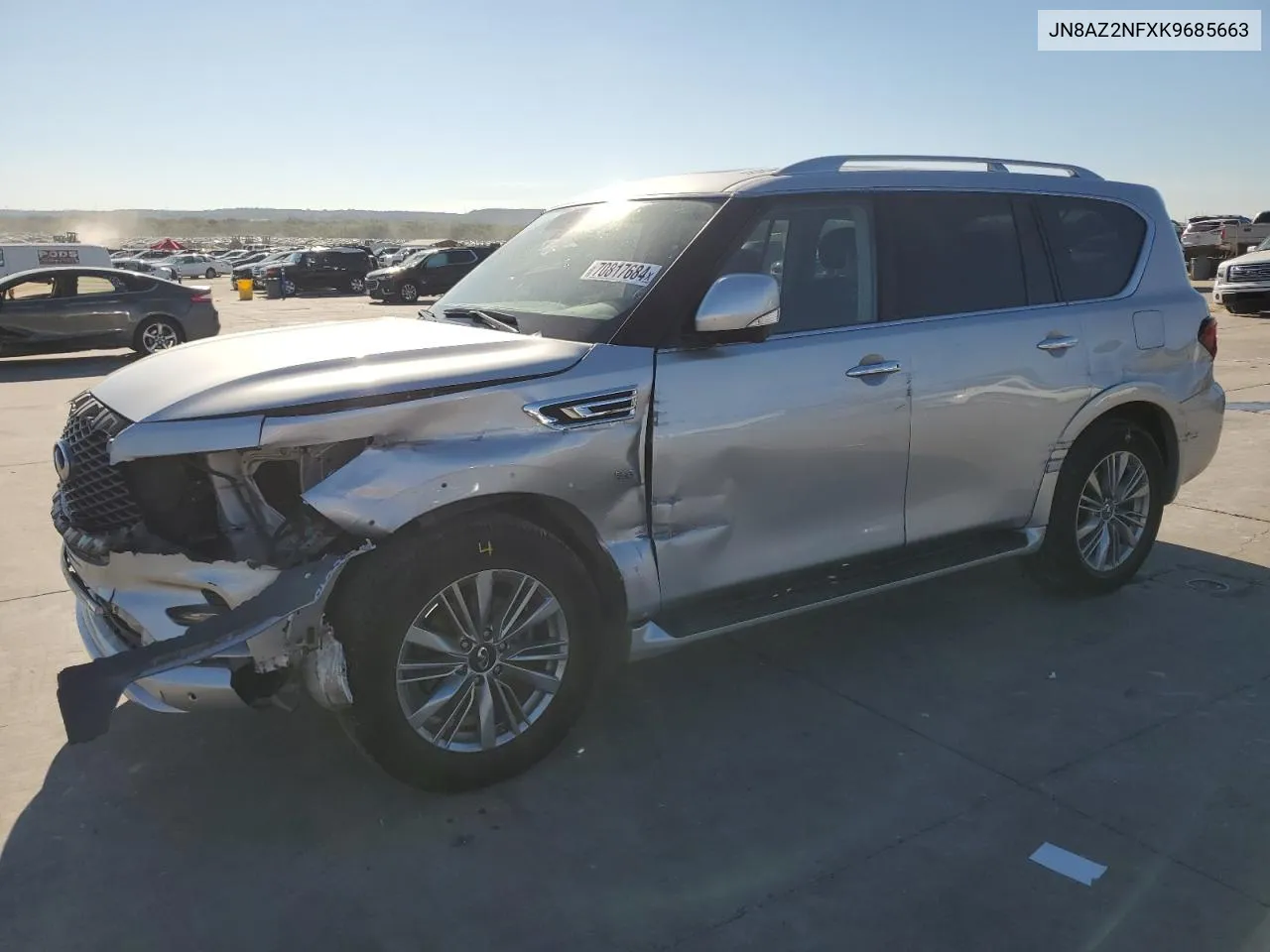 2019 Infiniti Qx80 Luxe VIN: JN8AZ2NFXK9685663 Lot: 70817684