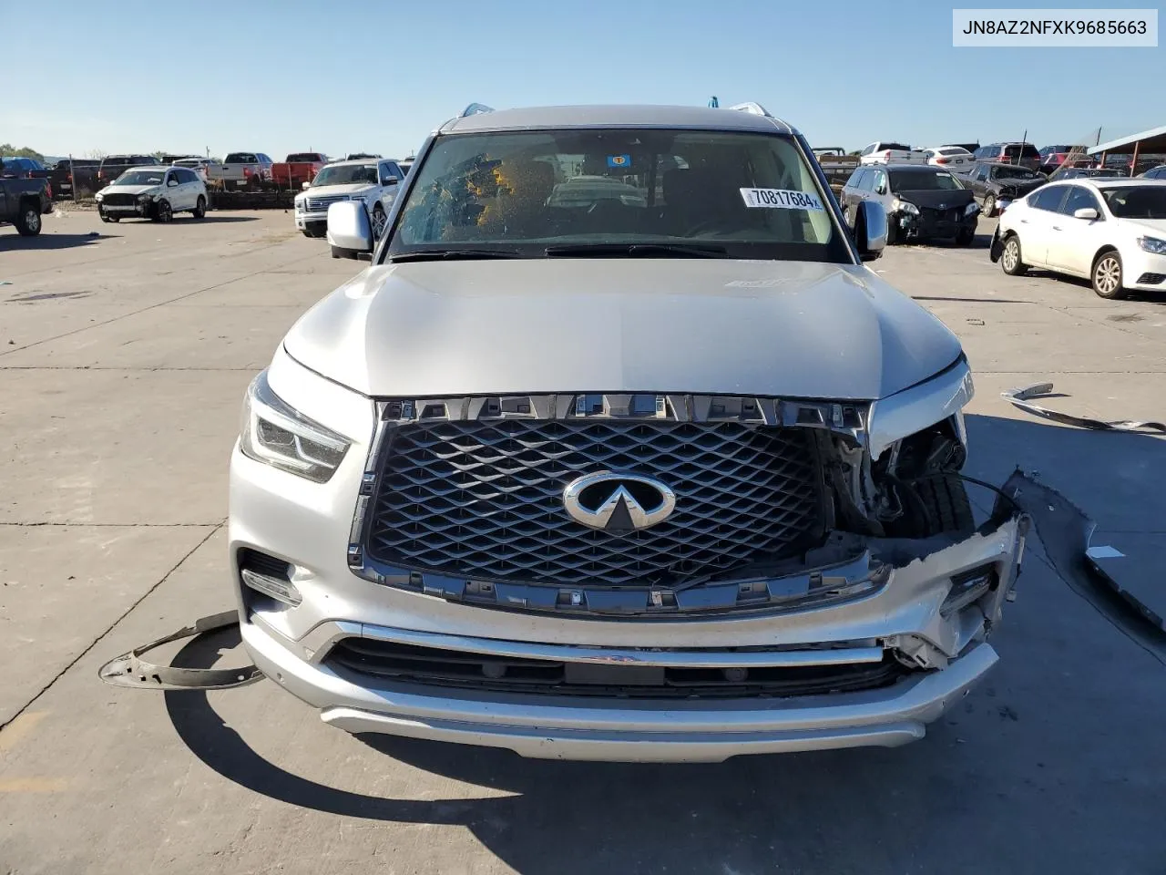 2019 Infiniti Qx80 Luxe VIN: JN8AZ2NFXK9685663 Lot: 70817684