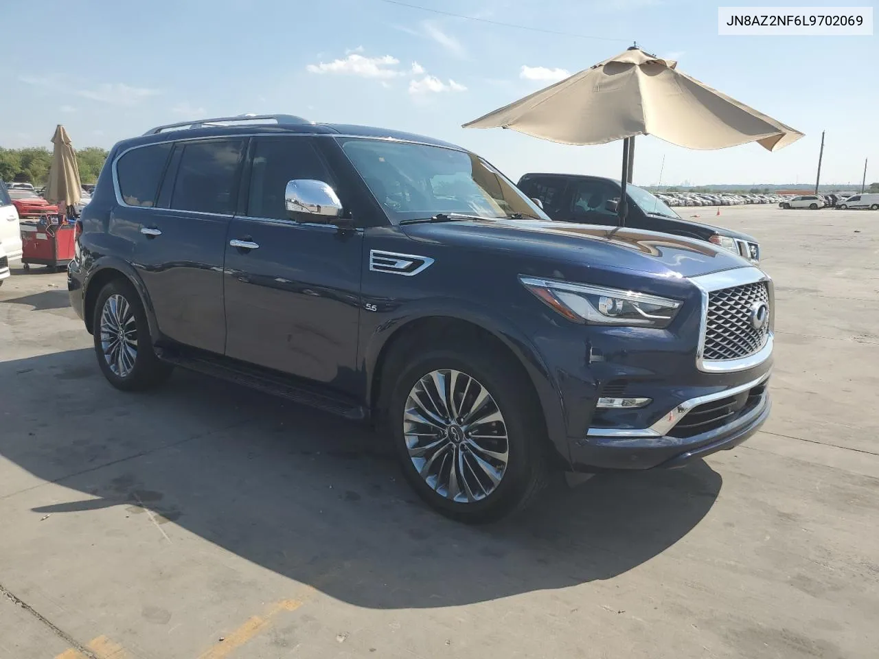 2020 Infiniti Qx80 Luxe VIN: JN8AZ2NF6L9702069 Lot: 69133654