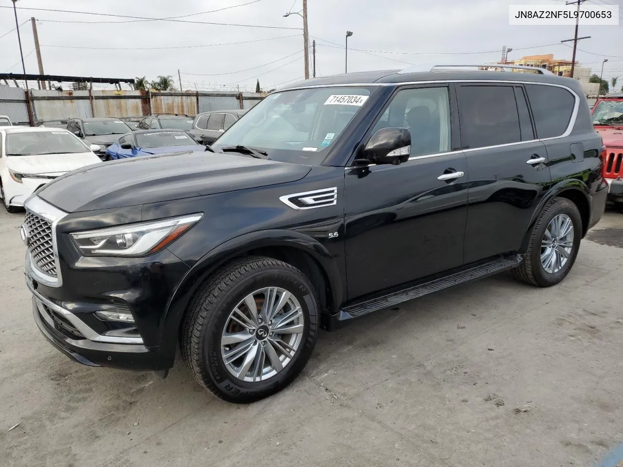 2020 Infiniti Qx80 Luxe VIN: JN8AZ2NF5L9700653 Lot: 71457034