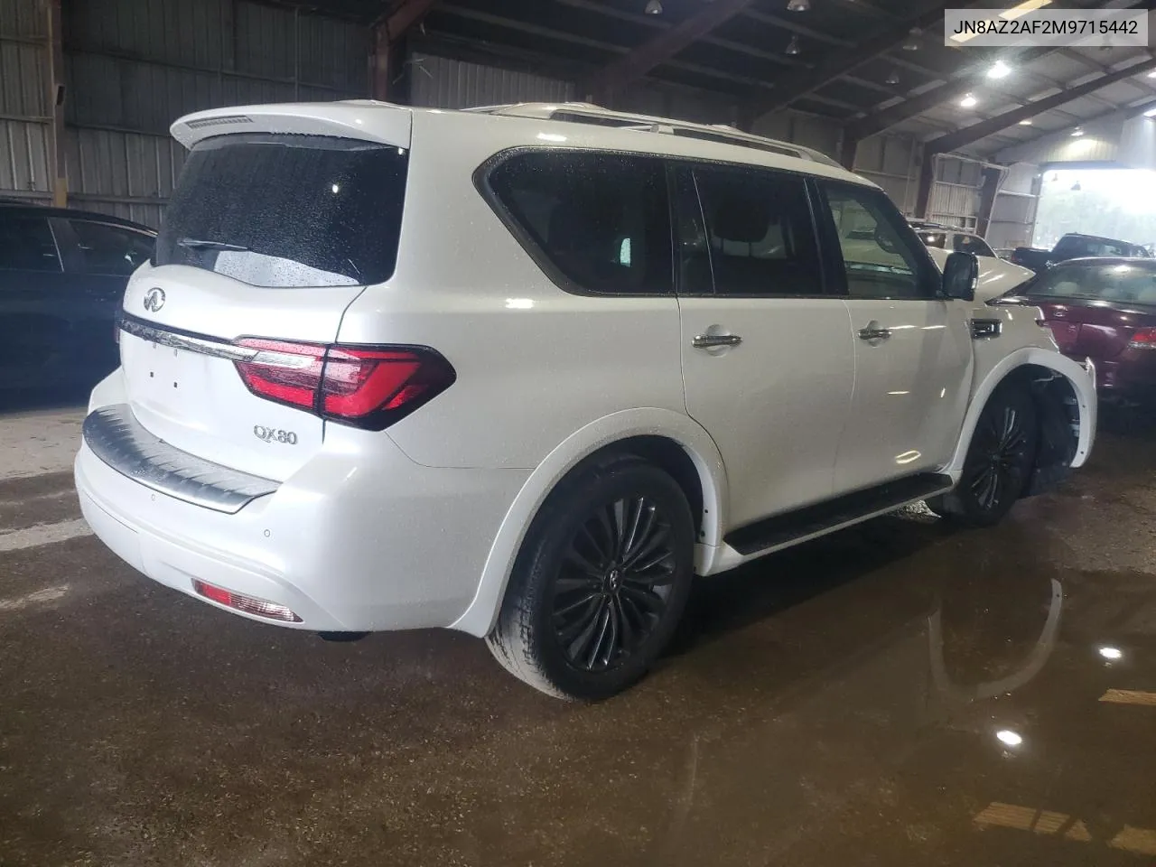 2021 Infiniti Qx80 Luxe VIN: JN8AZ2AF2M9715442 Lot: 70051474