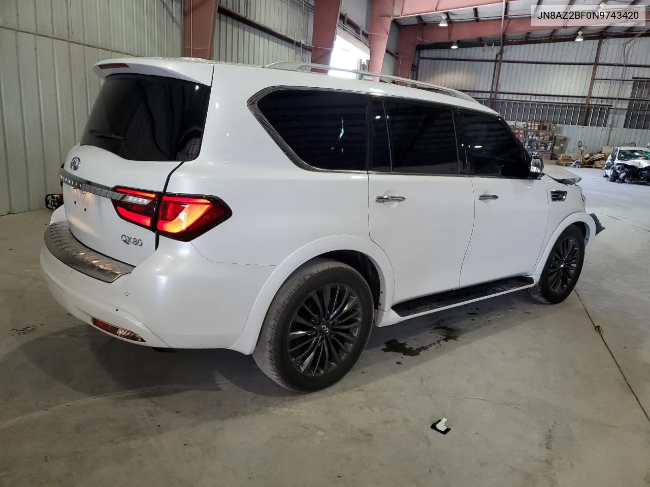 2022 Infiniti Qx80 Sensory VIN: JN8AZ2BF0N9743420 Lot: 69383784