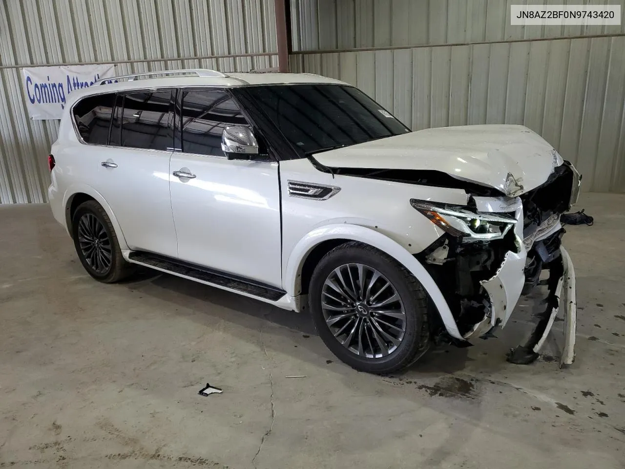 2022 Infiniti Qx80 Sensory VIN: JN8AZ2BF0N9743420 Lot: 69383784