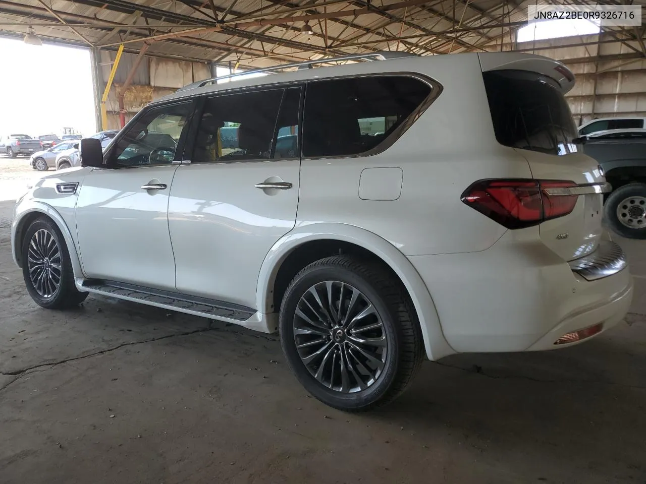 2024 Infiniti Qx80 Sensory VIN: JN8AZ2BE0R9326716 Lot: 67169084