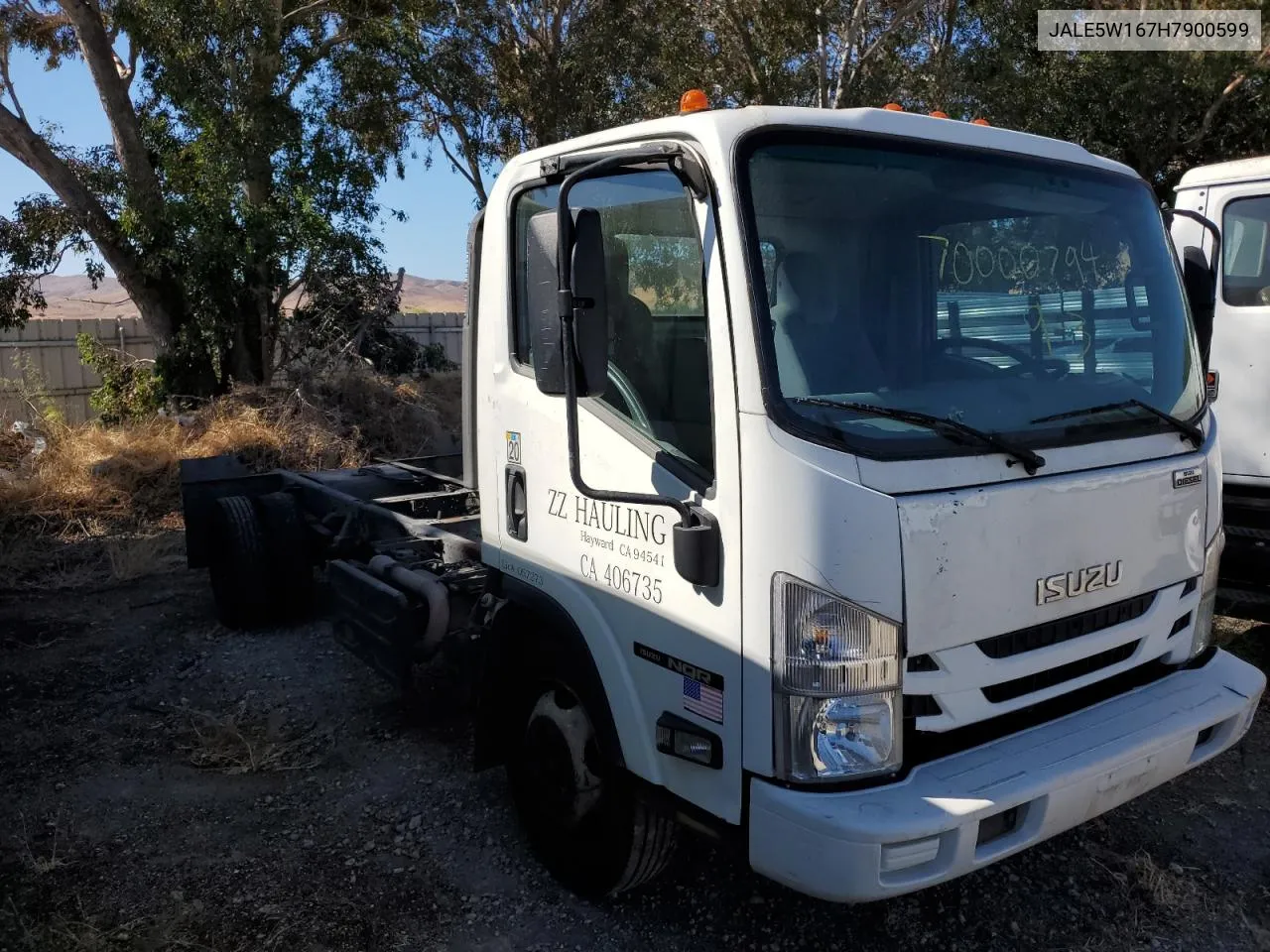 JALE5W167H7900599 2017 Isuzu Nqr