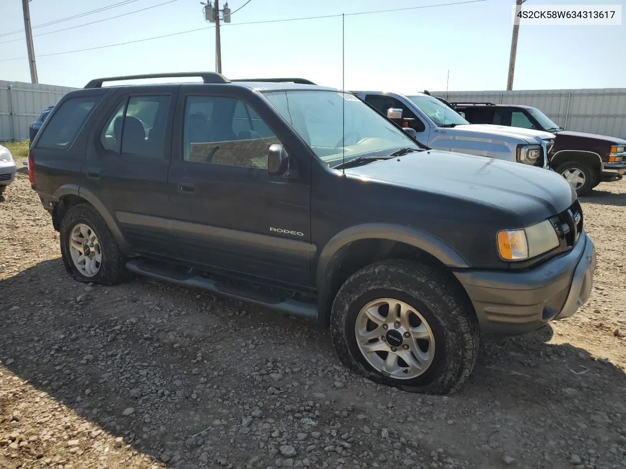 2003 Isuzu Rodeo S VIN: 4S2CK58W634313617 Lot: 70144664