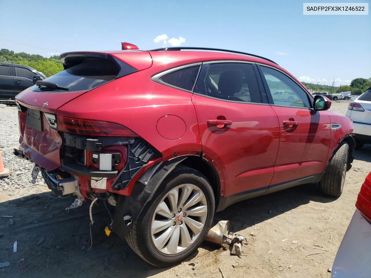 SADFP2FX3K1Z46522 2019 Jaguar E-Pace Se