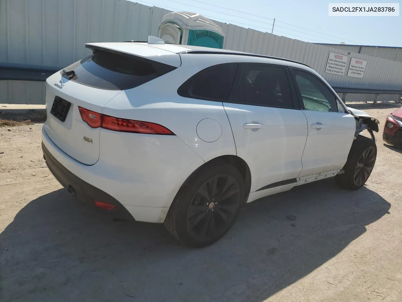 SADCL2FX1JA283786 2018 Jaguar F-Pace R - Sport