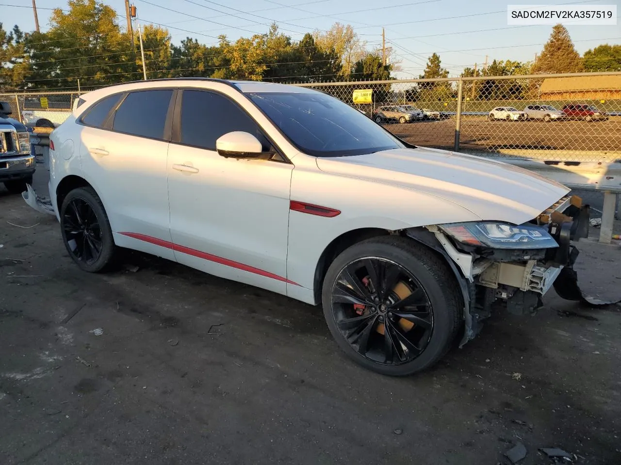 2019 Jaguar F-Pace S VIN: SADCM2FV2KA357519 Lot: 70996854