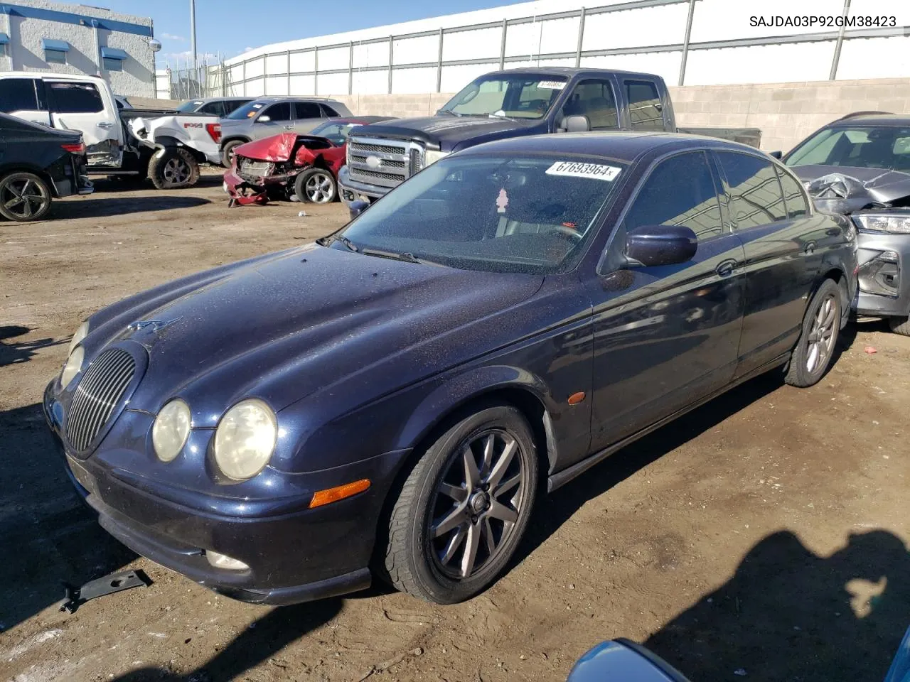 2002 Jaguar S-Type Sport VIN: SAJDA03P92GM38423 Lot: 67693964