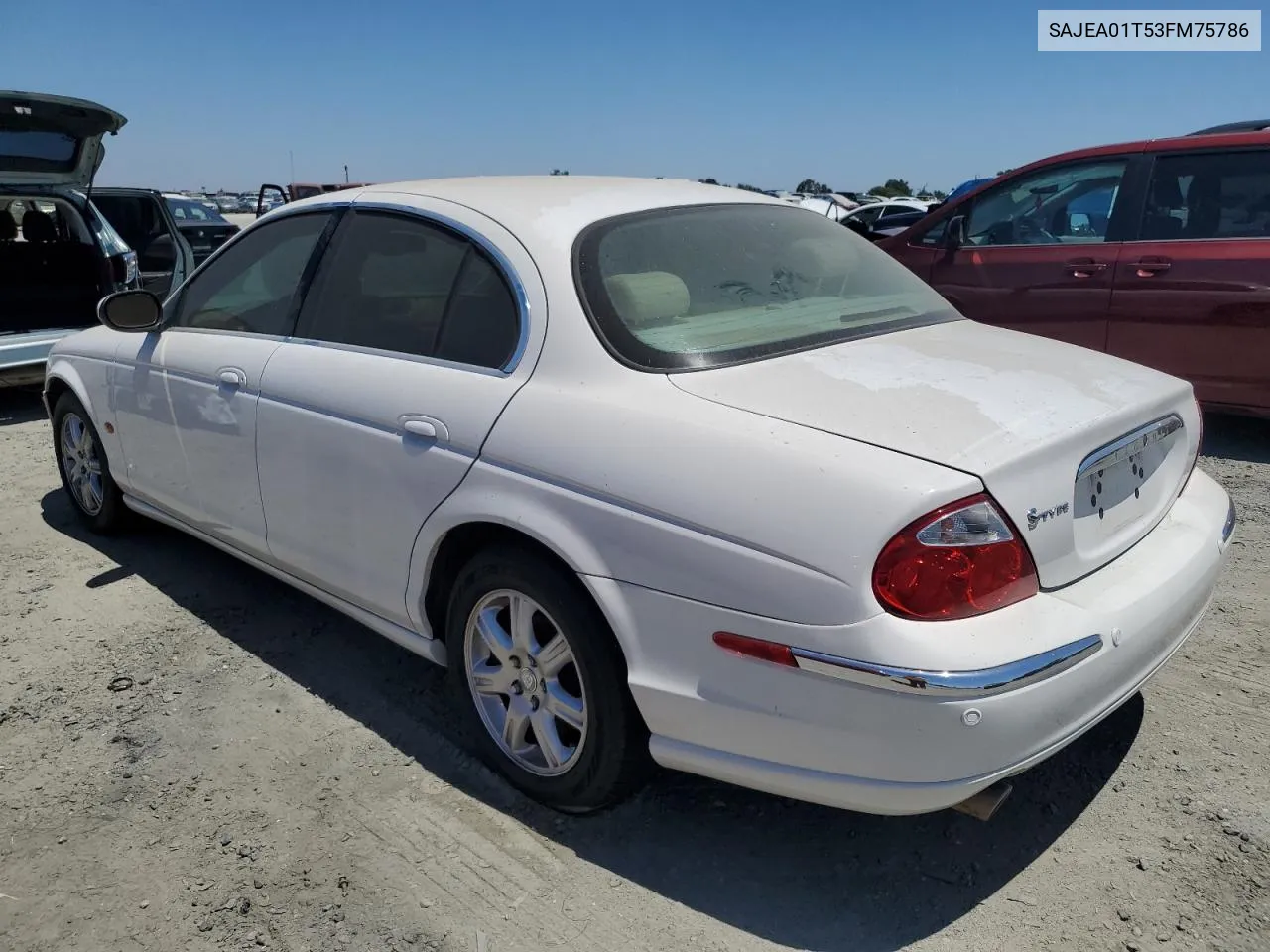 2003 Jaguar S-Type VIN: SAJEA01T53FM75786 Lot: 62191844