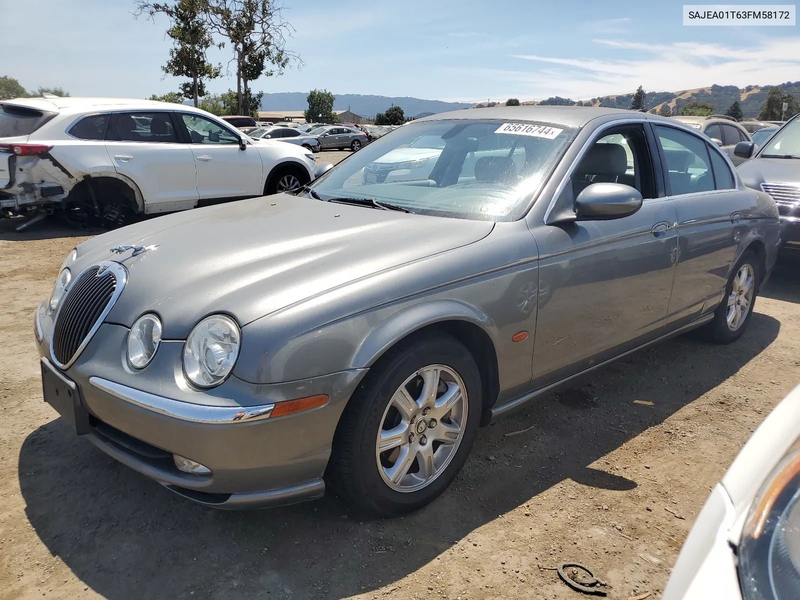 2003 Jaguar S-Type VIN: SAJEA01T63FM58172 Lot: 65616744