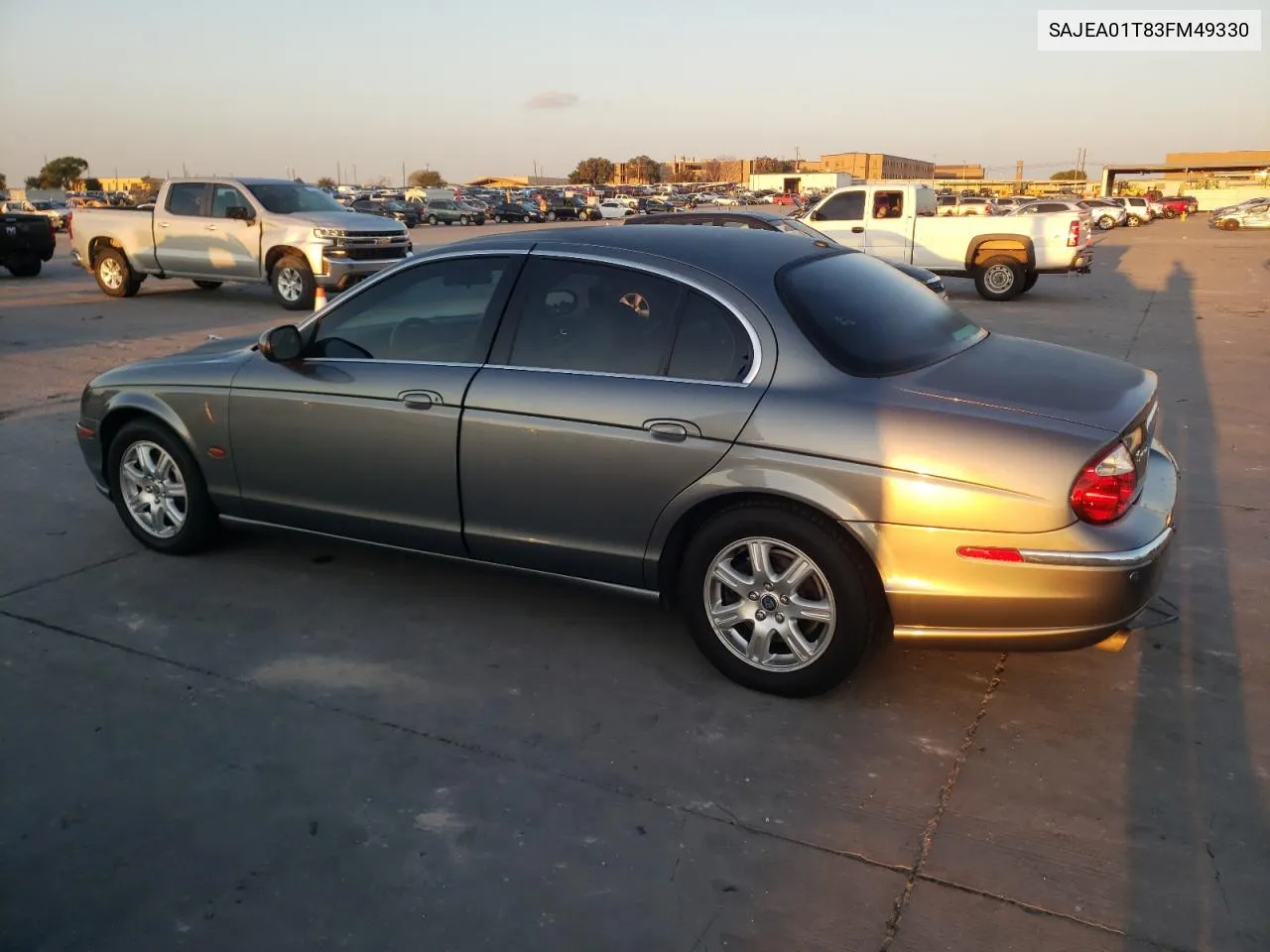 2003 Jaguar S-Type VIN: SAJEA01T83FM49330 Lot: 70793324