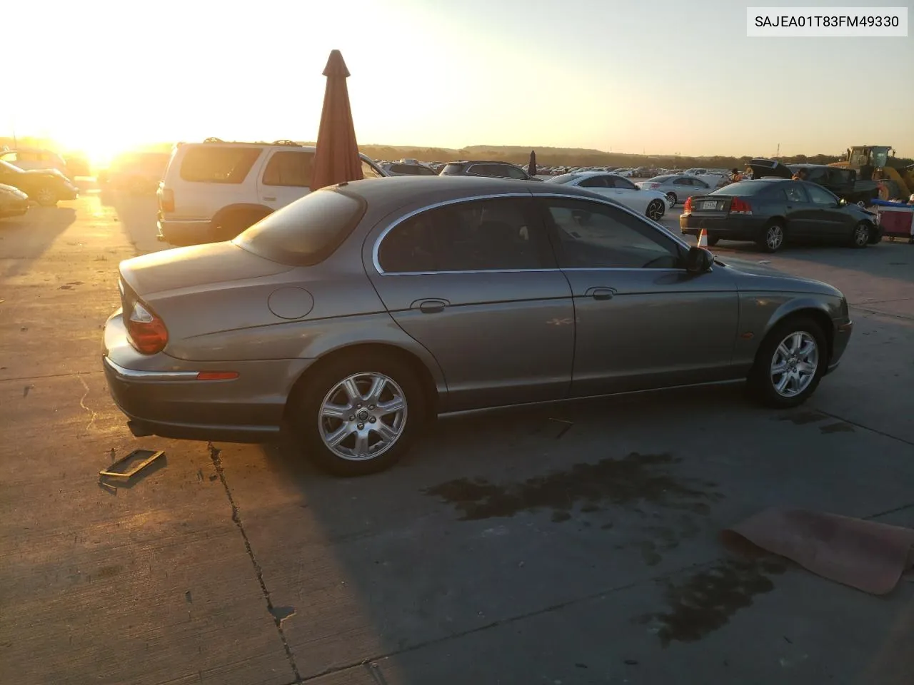 2003 Jaguar S-Type VIN: SAJEA01T83FM49330 Lot: 70793324