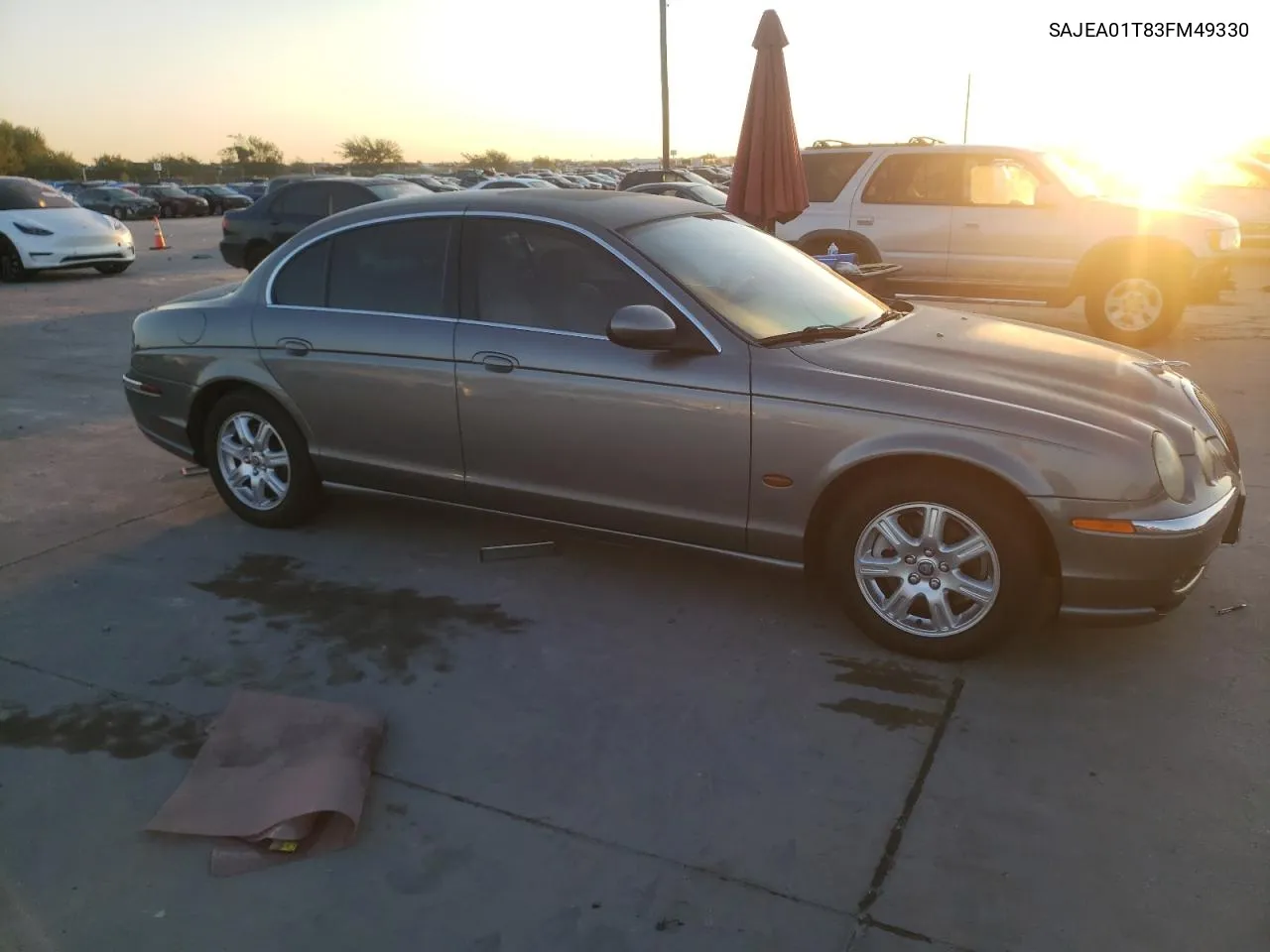 2003 Jaguar S-Type VIN: SAJEA01T83FM49330 Lot: 70793324