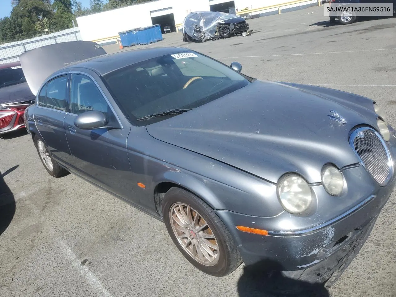 2006 Jaguar S-Type VIN: SAJWA01A36FN59516 Lot: 57942374