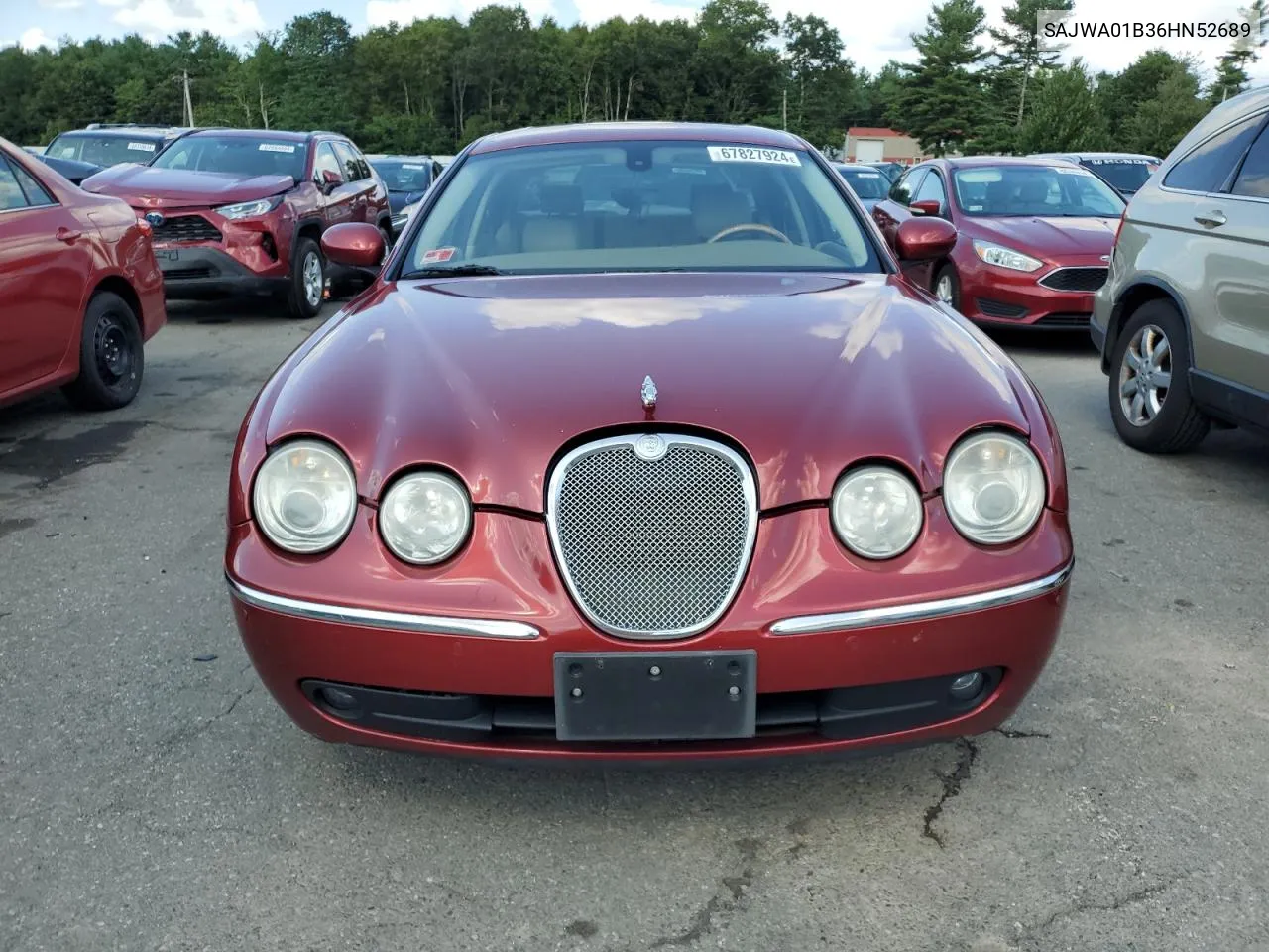 2006 Jaguar S-Type 4.2 VIN: SAJWA01B36HN52689 Lot: 67827924