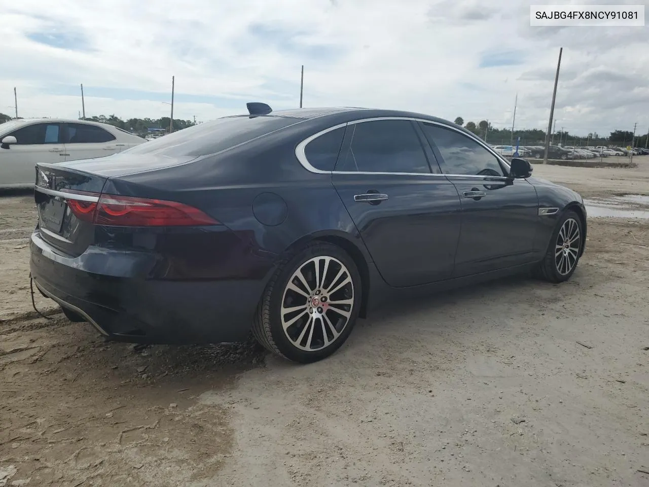 2022 Jaguar Xf Se VIN: SAJBG4FX8NCY91081 Lot: 71080454