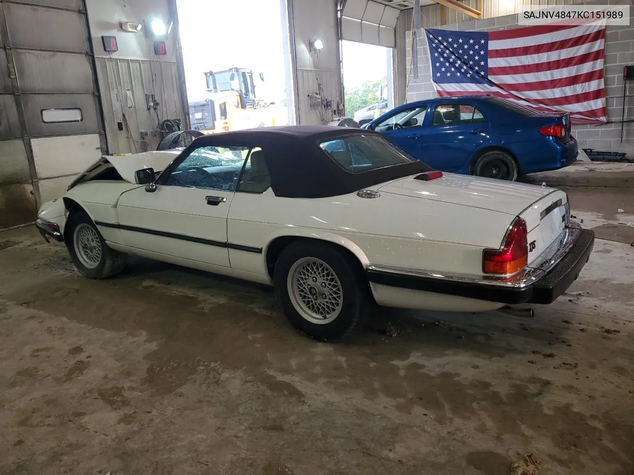 1989 Jaguar Xjs VIN: SAJNV4847KC151989 Lot: 61401054