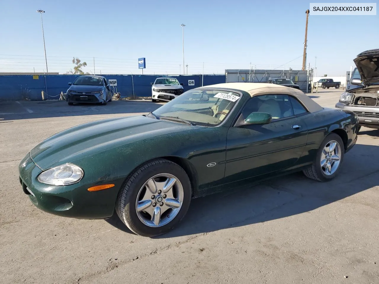 1999 Jaguar Xk8 VIN: SAJGX204XXC041187 Lot: 71128574